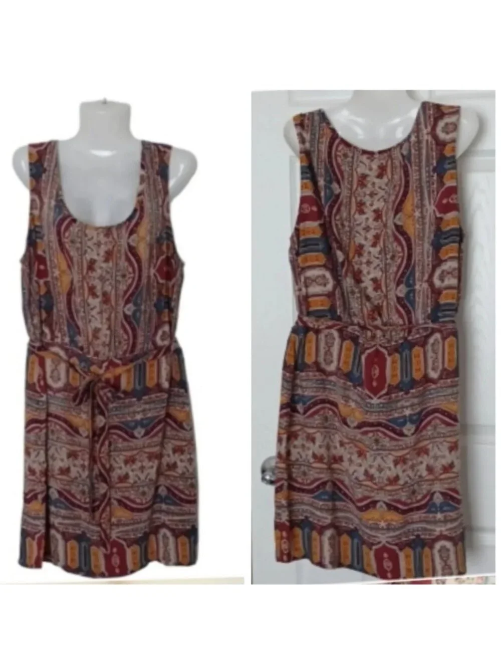 Dress with fabric belt Women's Size Medium - Picture 3 of 13